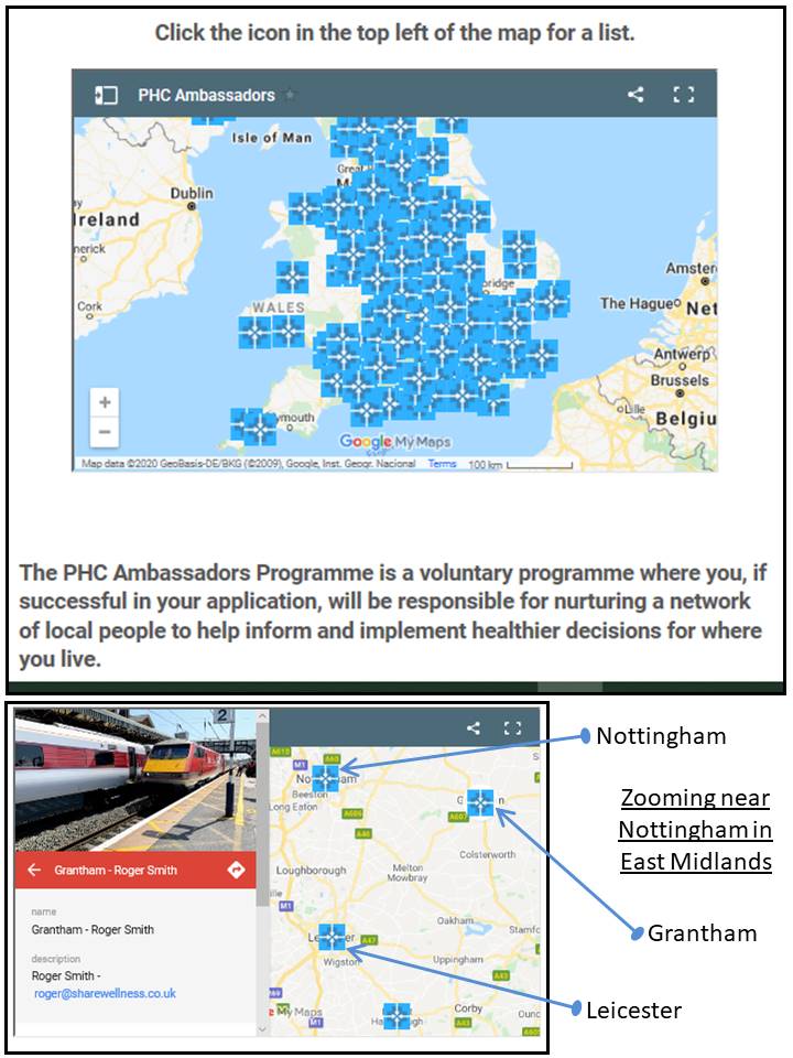 Finding a Local PHC-UK Ambassador